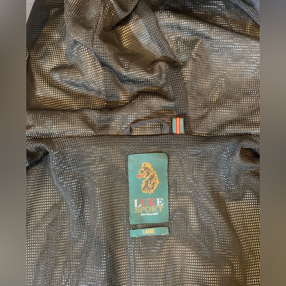 Luke Men's Jacket  Sport Hooded Full Zip in Black/Red Size L - Picture 6 of 14